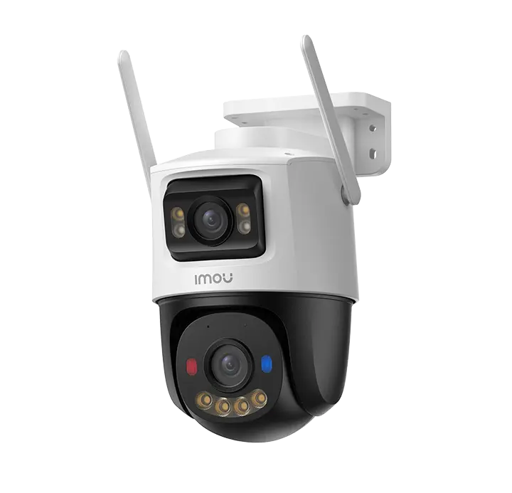 IPC-S7XEN-10M0WED-0360B-IMOU - CAMARA IP/PT 10MP CRUISER DUAL 2 (5MP LENTE FIJO/5MP LENTE PT) LENTE 3.6MM, H.265, SMART FULL COLOR, WIFI 6, 2.4GHZ, ALGO PLAY, DISUACION ACTIVA LUZ ROJA Y AZUL, AUDIO 2VIAS, IP66
