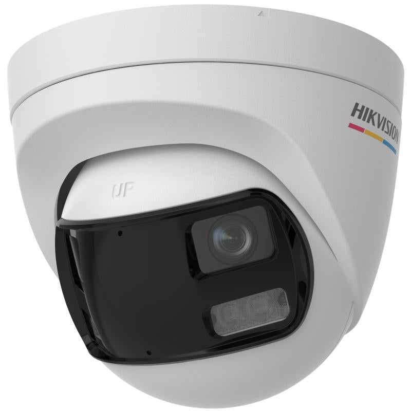 CÁMARA DOMO DUAL‑LENS 180° 3 K COLORVU / SMART HYBRID LIGHT / WDR 130 DB / IR+BLANCO 40 M / MICRÓFONO / IP67 - DS-2CE72KF3TP-DLS