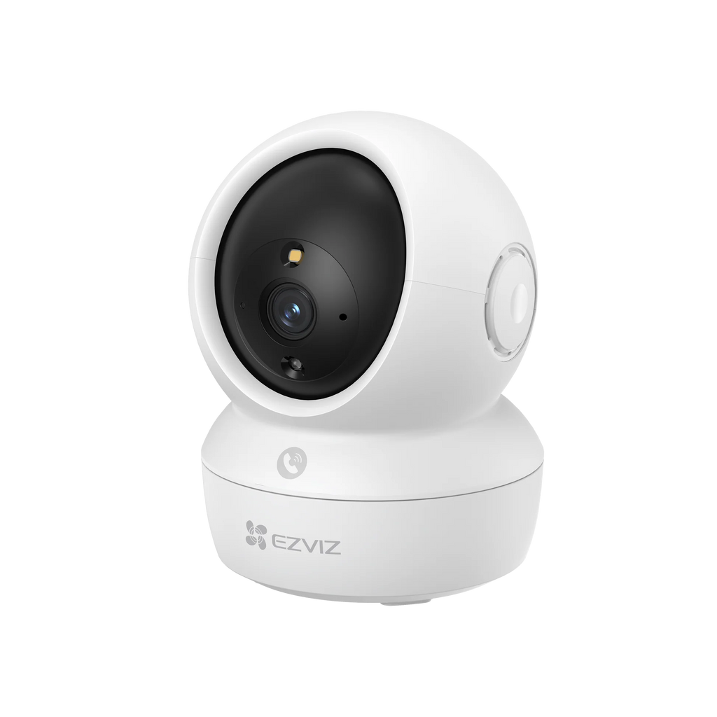 CAMARA HOGAR  WIFI 3MP WIFI 360° ALARMA  10mIR AUDIO BIDIRECCIONAL  SEGUIMIENTO INTELIGENTE PUERTO DE RED SLOT MICRO SD 512 GB, BOTON DE LLAMADAS, VISION NOCTURNA A COLOR EZVIZ - H6C PRO
