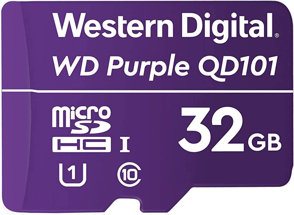WDD032G1P0C MICROSD WD PURPLE CLASE 10 32GB PARA VIDEOVIGILANCIA