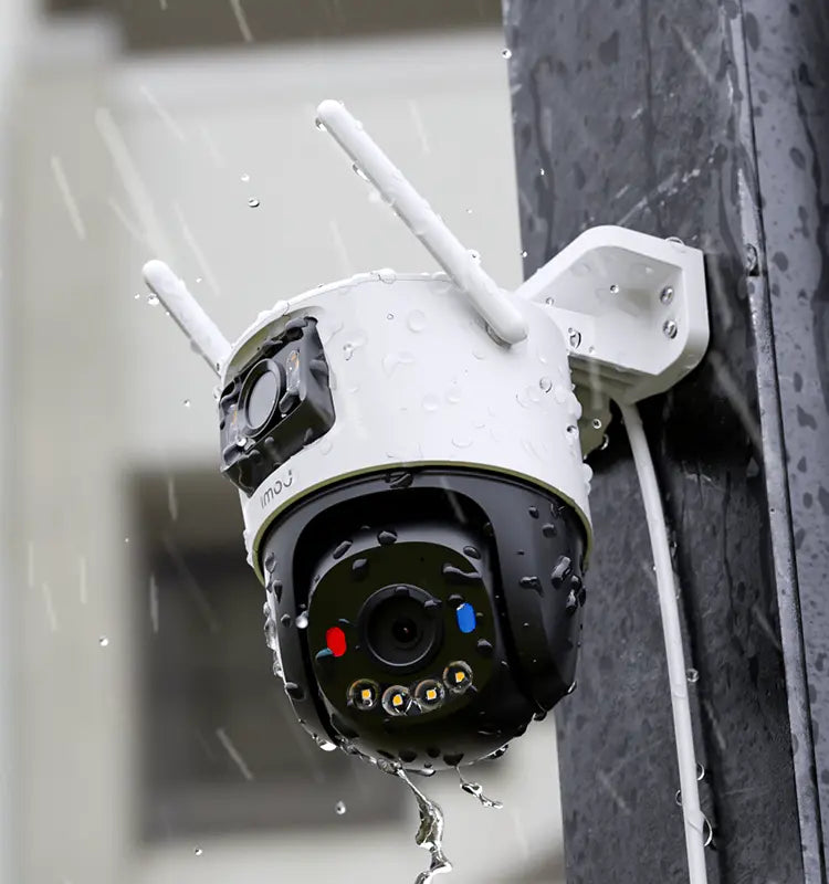 IPC-S7XEN-10M0WED-0360B-IMOU - CAMARA IP/PT 10MP CRUISER DUAL 2 (5MP LENTE FIJO/5MP LENTE PT) LENTE 3.6MM, H.265, SMART FULL COLOR, WIFI 6, 2.4GHZ, ALGO PLAY, DISUACION ACTIVA LUZ ROJA Y AZUL, AUDIO 2VIAS, IP66