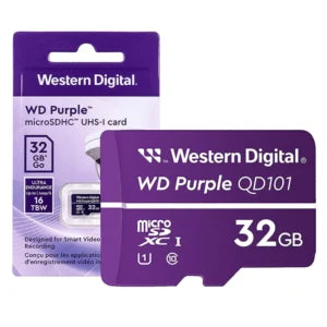 WDD032G1P0C MICROSD WD PURPLE CLASE 10 32GB PARA VIDEOVIGILANCIA