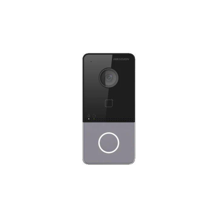 KIT IP VIDEOPORTERO LITE CON LLAMADA A APP DE SMARTPHONE/FRENTE DE CALLE IP65 SOPORTE POE ESTANDAR - DS-KIS605-P(C)