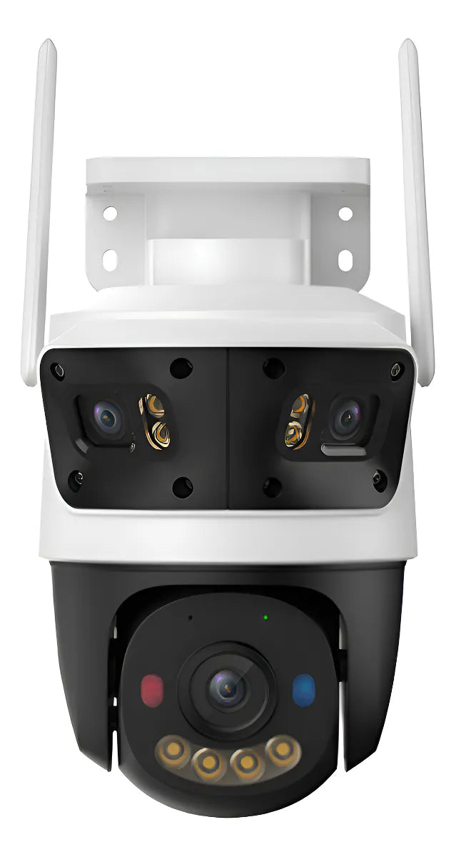 IPC-S7UN-11M0WED-IMOU - CAMARA IP/PT 11MP CRUISER TRIPLE (2 LENTES FIJOS 3MP 3.6MM/1 LENTE PT 5MP 6MM) H.265, SMART FULL COLOR, WIFI 6 2.4GHZ, SMART TRACKING, LUCES ADVERTENCIA, AUDIO 2VIAS, ALGO PLAY, MODO AOR, IP66