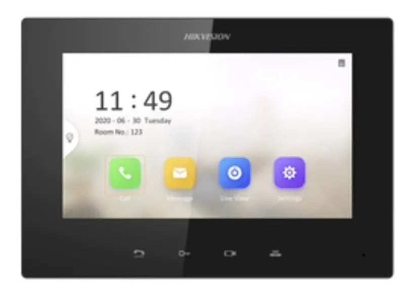 KIT IP VIDEOPORTERO LITE CON LLAMADA A APP DE SMARTPHONE/FRENTE DE CALLE IP65 SOPORTE POE ESTANDAR - DS-KIS605-P(C)