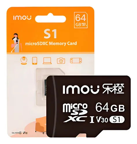 ST2-64-S1 MICROSD IMOU CLASE 10 64GB PARA VIDEOVIGILANCIA