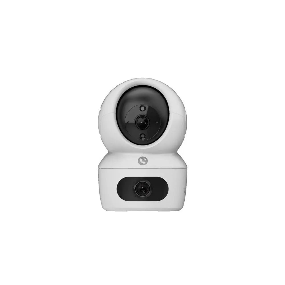 CAMARA WIFI DOBLE LENTE H7C PT 4MP , LENTE FIJO GRAN ANGULAR 4 MP, CONEXIÓN TIPO C, AUDIO BIDIRECCIONAL, MULTILENGUAJE, COMPRESION H.265, Admite Wi-Fi 6 (2.4 / 5 GHz), VISION NOCTURNA A COLOR, PATRULLAJE AUTOMATICO, BOTON DE LLAMADA