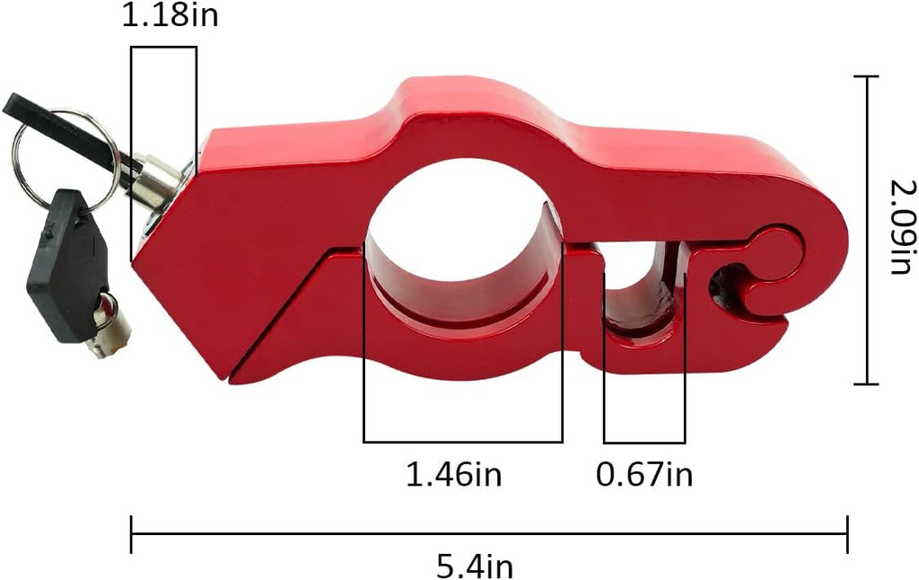 Bloqueo de Manillar para Moto – Antirrobo Visible y Efectivo (Azul, Negro, Rojo, Dorado)