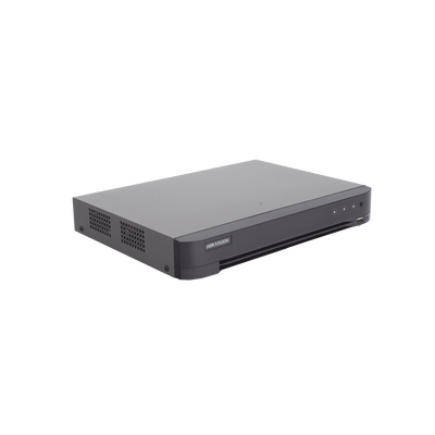 DVR HIKVISION DE 4 CANALES PARA CÁMARAS DE HASTA 2 MP CON 2 CANALES ACUSENSE. ADMITE CANALES UNIVERSALES (HD-TVI AHD, HD-CVI, CVBS E IP).
