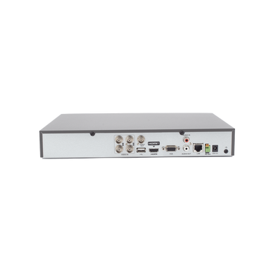 DVR HIKVISION DE 4 CANALES PARA CÁMARAS DE HASTA 2 MP CON 2 CANALES ACUSENSE. ADMITE CANALES UNIVERSALES (HD-TVI AHD, HD-CVI, CVBS E IP).