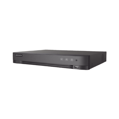 DVR HIKVISION DE 4 CANALES PARA CÁMARAS DE HASTA 2 MP CON 2 CANALES ACUSENSE. ADMITE CANALES UNIVERSALES (HD-TVI AHD, HD-CVI, CVBS E IP).