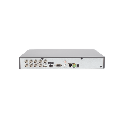 DVR 4 MEGAPIXEL  8 CANALES TURBOHD + 4 CANALES IP 1 BAHÍA DE DISCO DURO AUDIO POR COAXITRONACUSENSE EVITA FALSAS ALARMAS  - iDS-7208HQHI-M1/XT(STD)