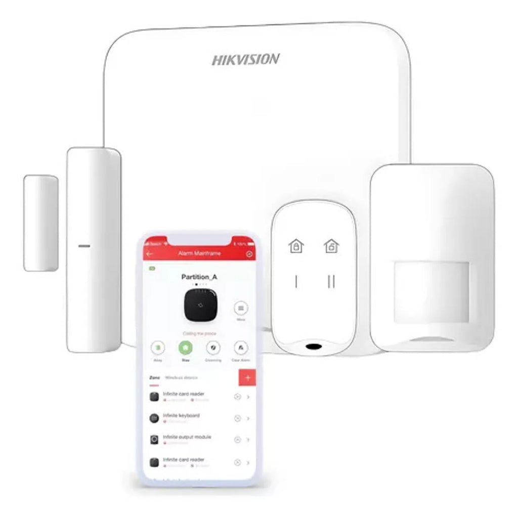 KIT ALARMA INALÁMBRICA AX HOME / PANEL + PIR + MAGNÉTICO + LLAVERO / COMUNICACIÓN 433 MHz + Wi‑Fi - DS-PA201P-Kit-16WB